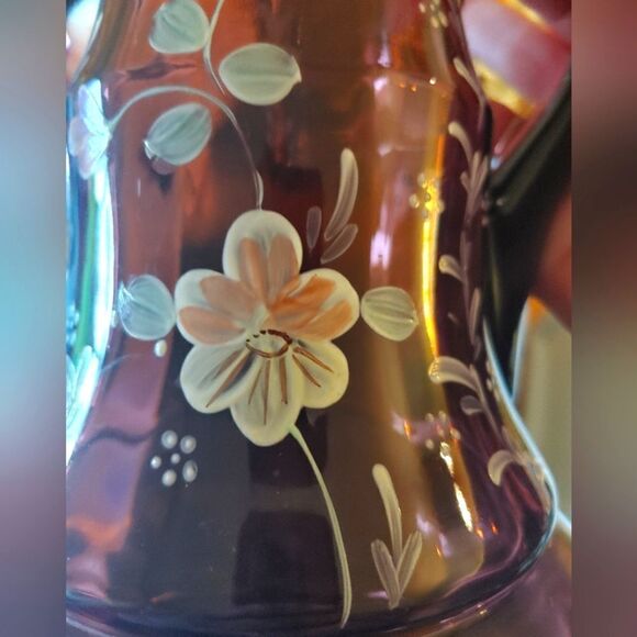 Antique EAPG Dugan glass pitcher set - Picture 7 of 10